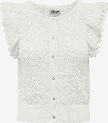 ONLY Knit cardigan 'Nettie' in White: front