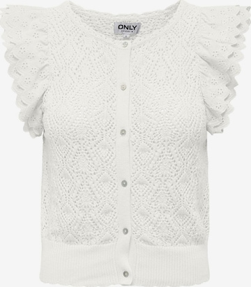 ONLY - Casaco de malha 'Nettie' em branco: frente