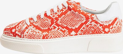 INUOVO Baskets basses en rouge orangé / blanc, Vue avec produit