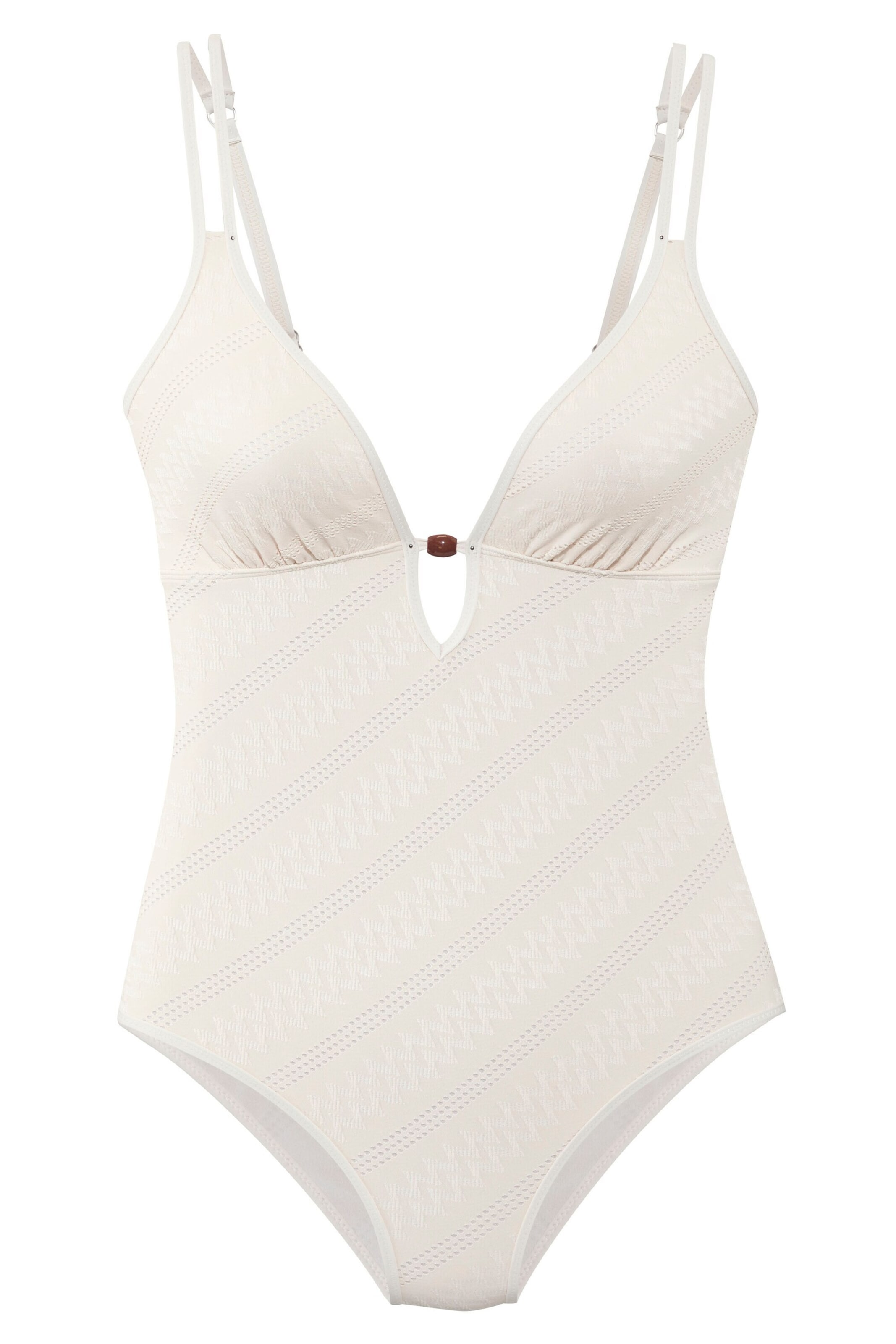 s.Oliver Triangle Swimsuit in White: front