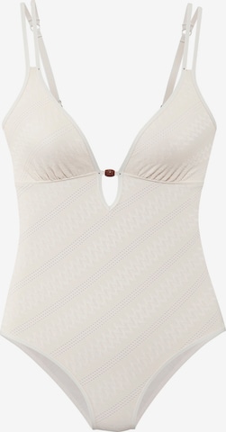 Costume intero di s.Oliver in bianco: frontale
