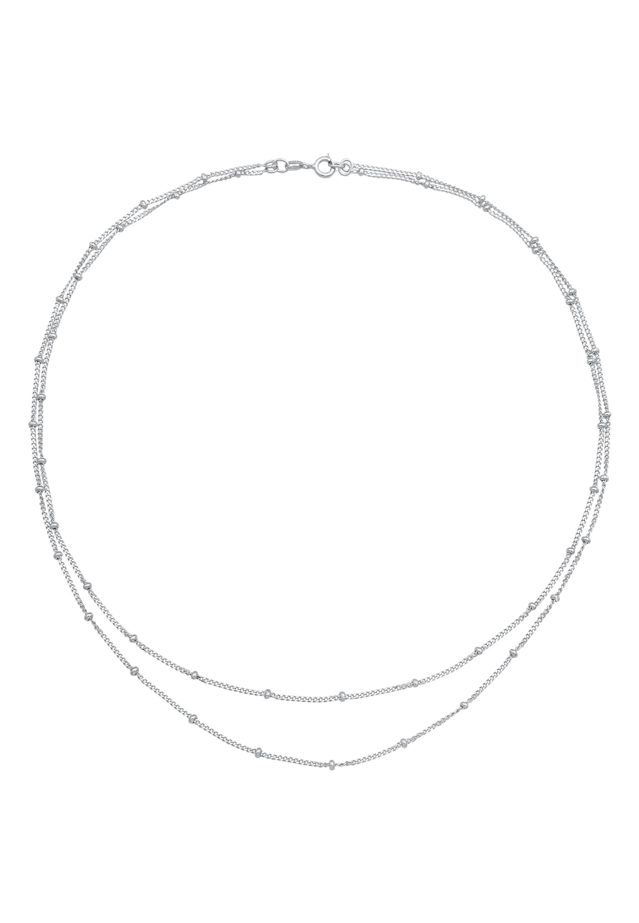 ELLI Цепочка 'Kugel' в Серебристый: спереди