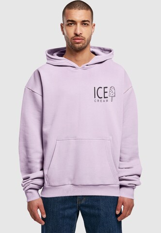 Merchcode Sweatshirt 'Ice Cream' in Lila: voorkant