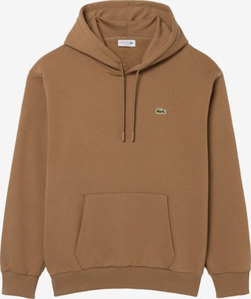 Felpa di LACOSTE in marrone: frontale