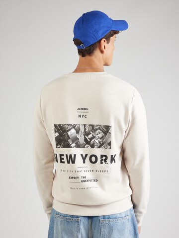 JJ Rebel Sweatshirt 'JREBTHEO' in Beige: front