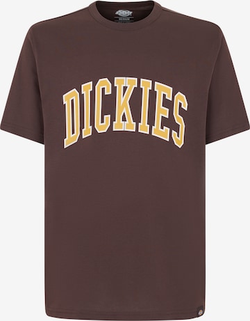 DICKIES Shirt 'AITKIN TEE' in Brown: front