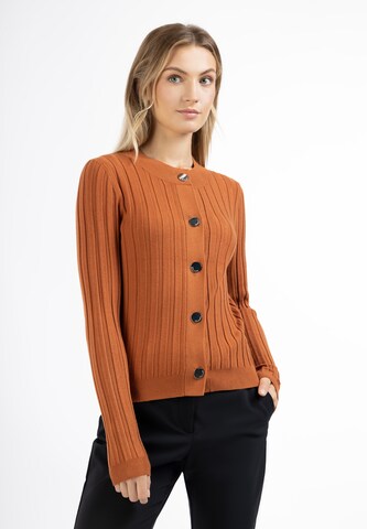 Cardigan DreiMaster Klassik en marron : devant