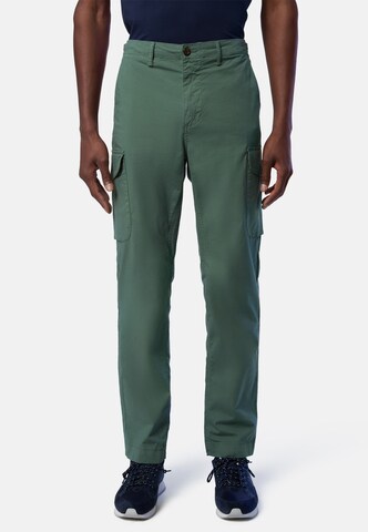 North Sails Regular Cargo Pants in Green: front