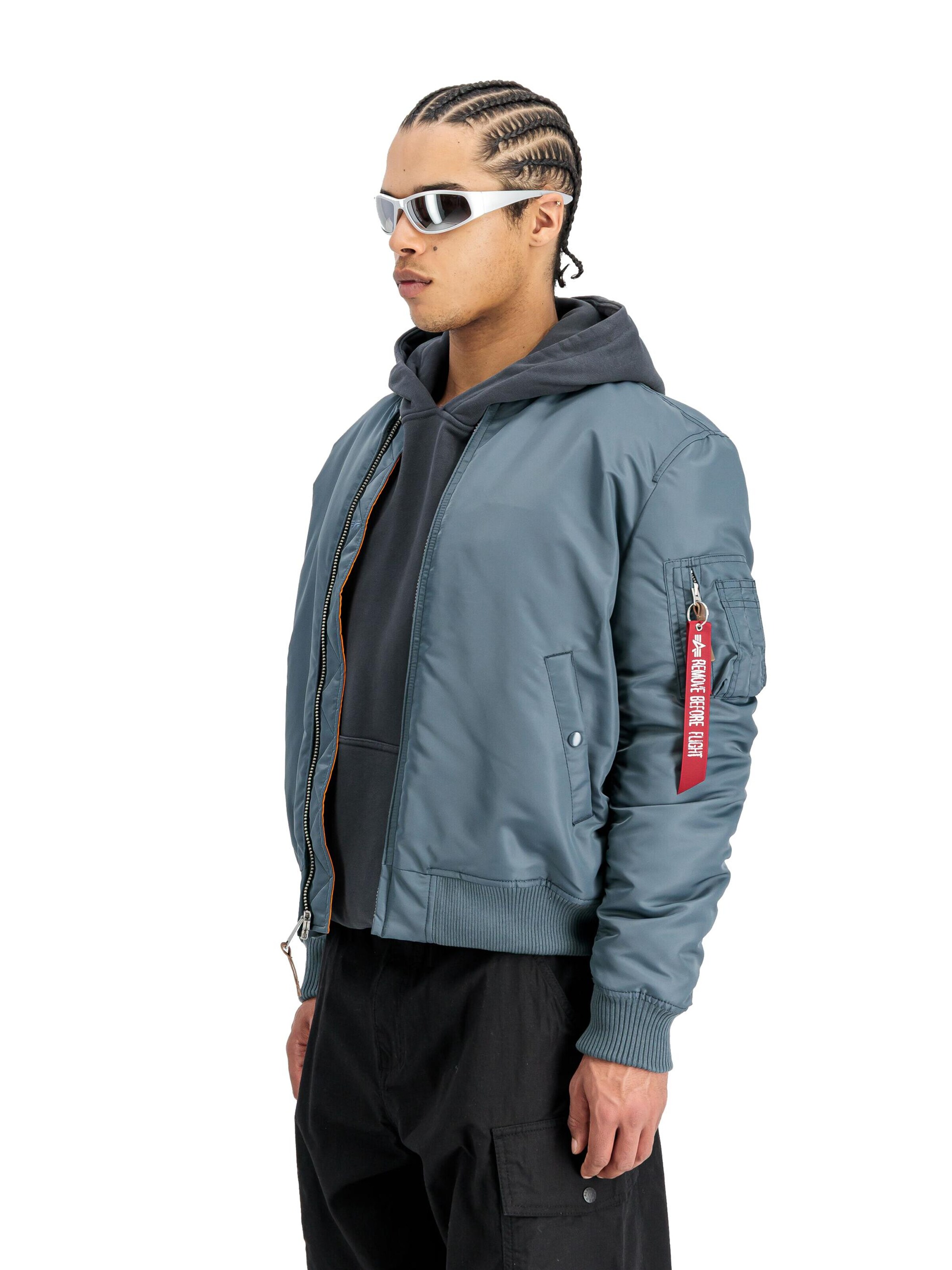 ALPHA INDUSTRIES Between-Season Jacket 'MA-1 VF' in Blue