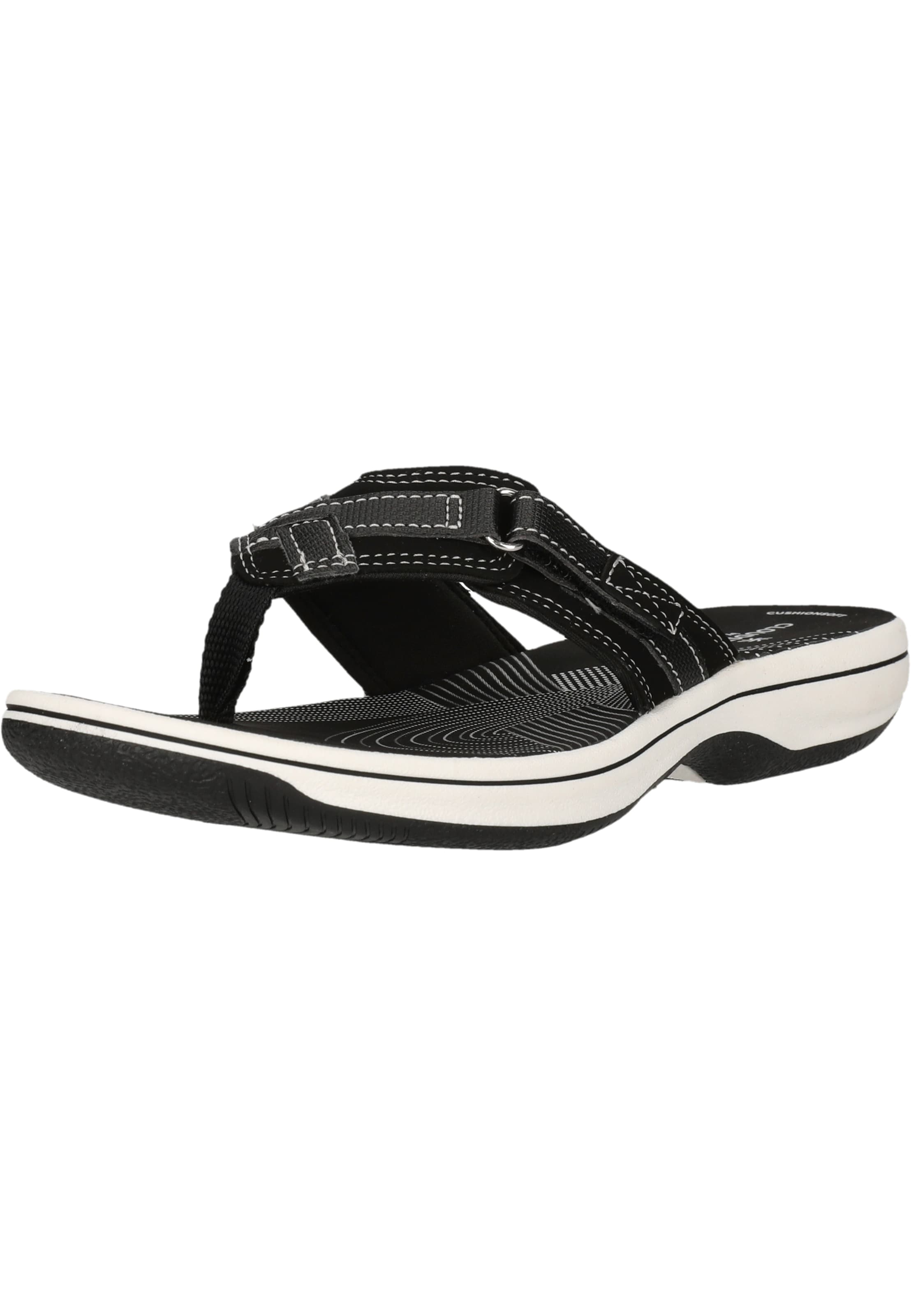 CLARKS T-bar sandals 'Brinkley Sea' in Black: front
