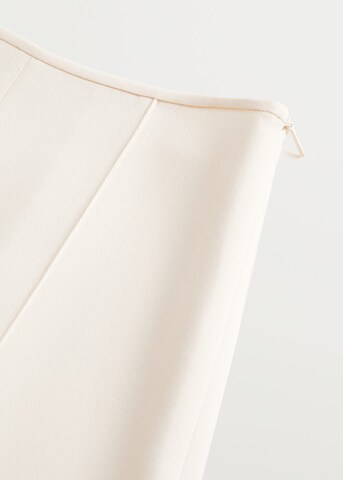 MANGO Wide Leg Hose 'Justo' in Beige