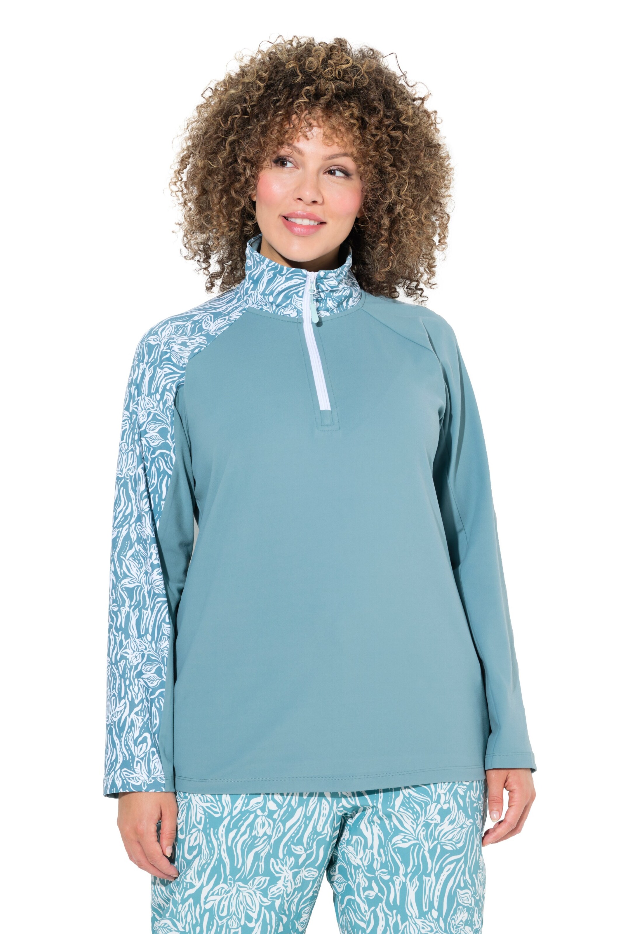 Ulla Popken Shirt in Green: front