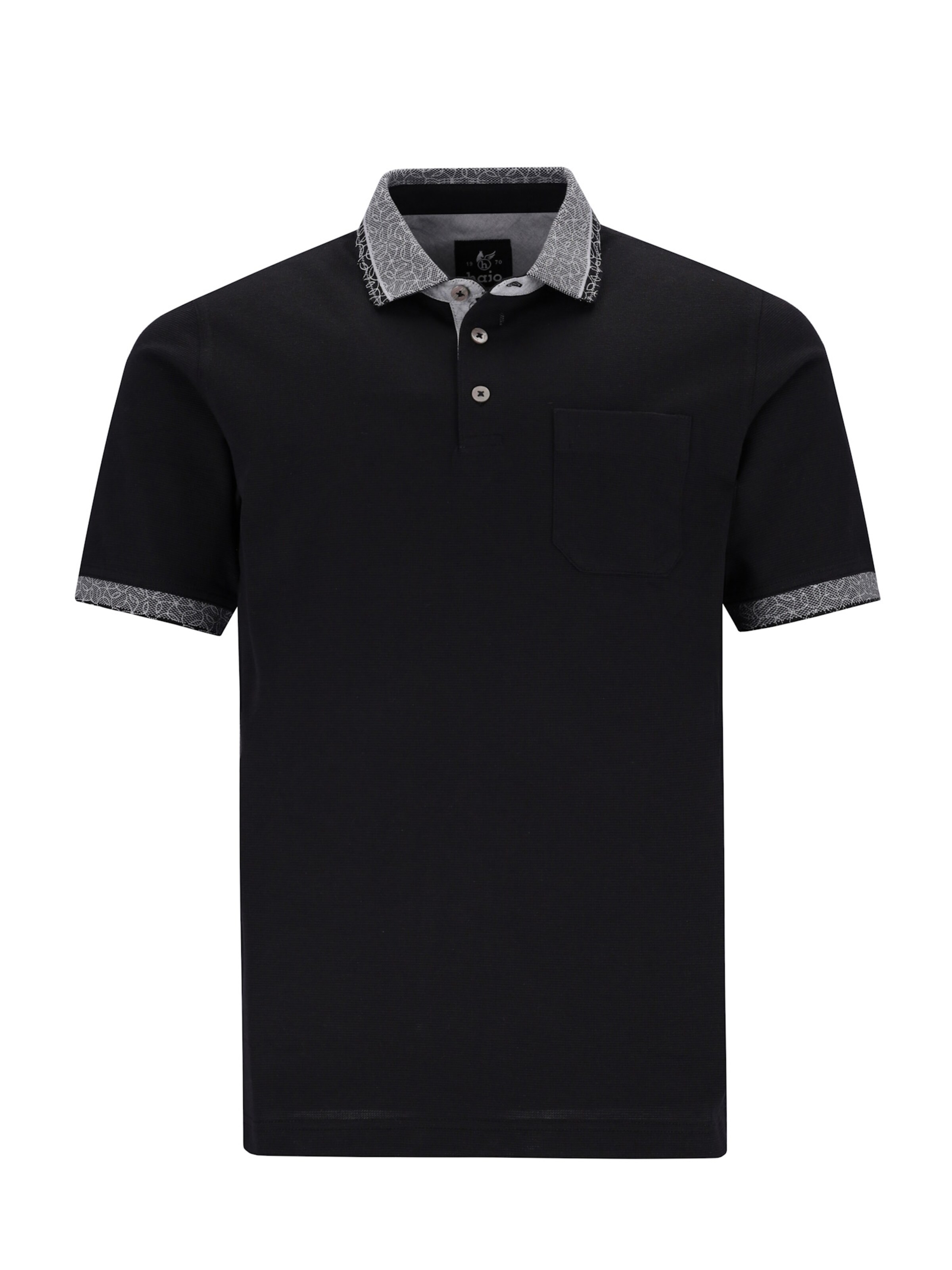 HAJO Poloshirt 'Stay Fresh' in Schwarz: Vorderseite