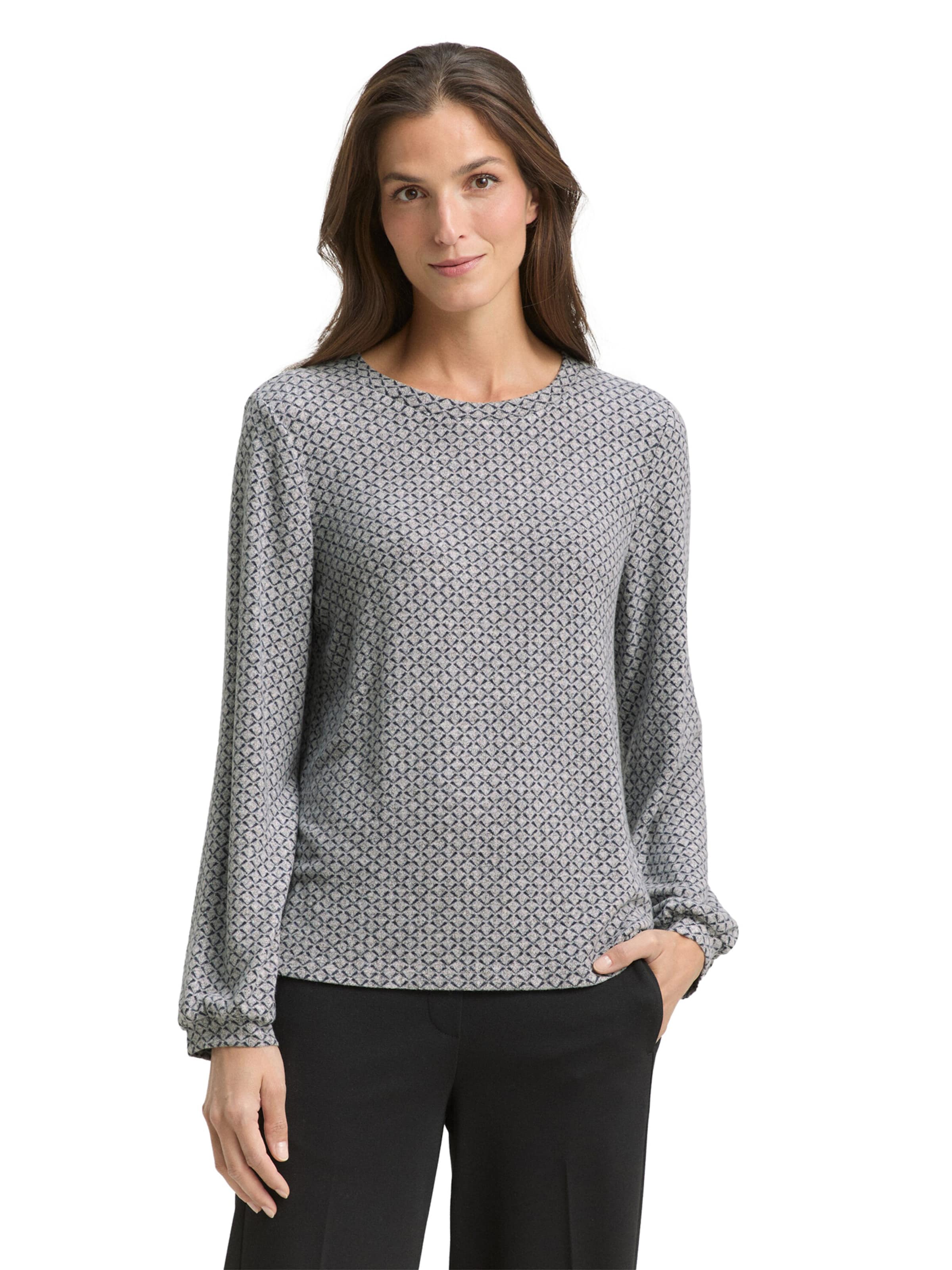 TOM TAILOR Футболка в Серый: спереди