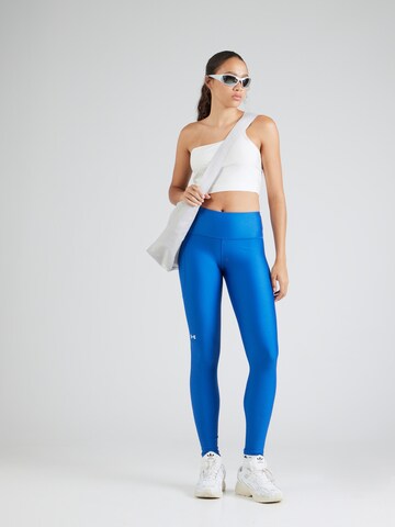 UNDER ARMOUR Skinny Sportbroek 'Tech' in Blauw