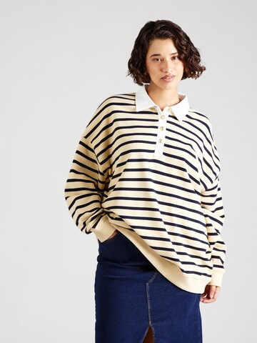 Tommy Hilfiger Curve Sweatshirt in Beige: front