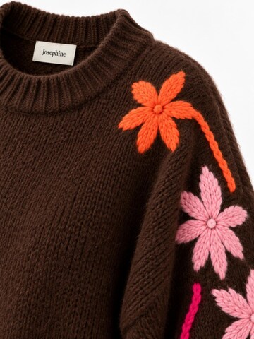 Josephine Label Tröja 'Camisola Flower' i brun