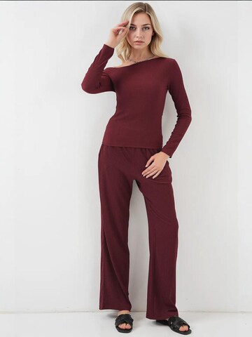 Bigdart - Calças de fato em vermelho