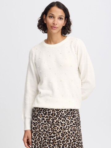 b.young Sweater ' Xokama ' in White: front