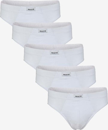 Maxte Slip 'BASIC MAX Slip 5er Pack' in Weiß: Vorderseite