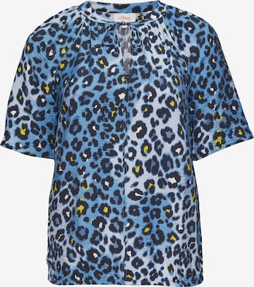 s.Oliver Blouse in Blauw: voorkant