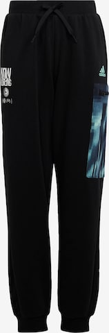 ADIDAS SPORTSWEAR Tapered Workout Pants 'Arkd3 ' in Black: front