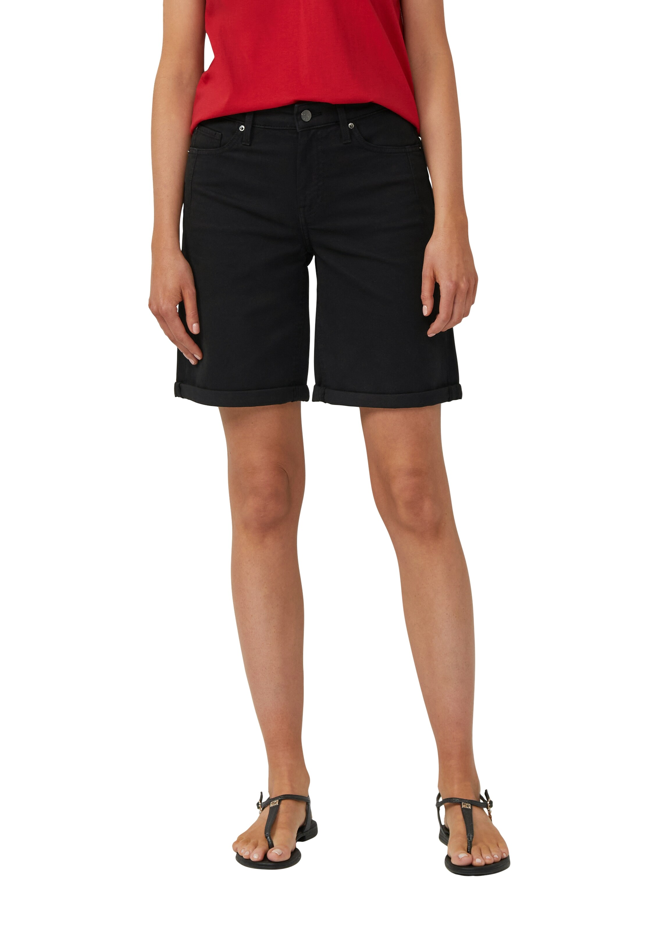 s.Oliver Regular Jeans 'Karolin' in Black: front