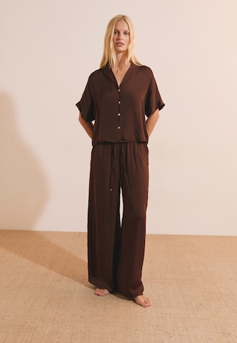 ETAM Slaapshirt 'Cheeta' in Bruin