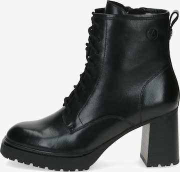 CAPRICE Lace-Up Ankle Boots in Black