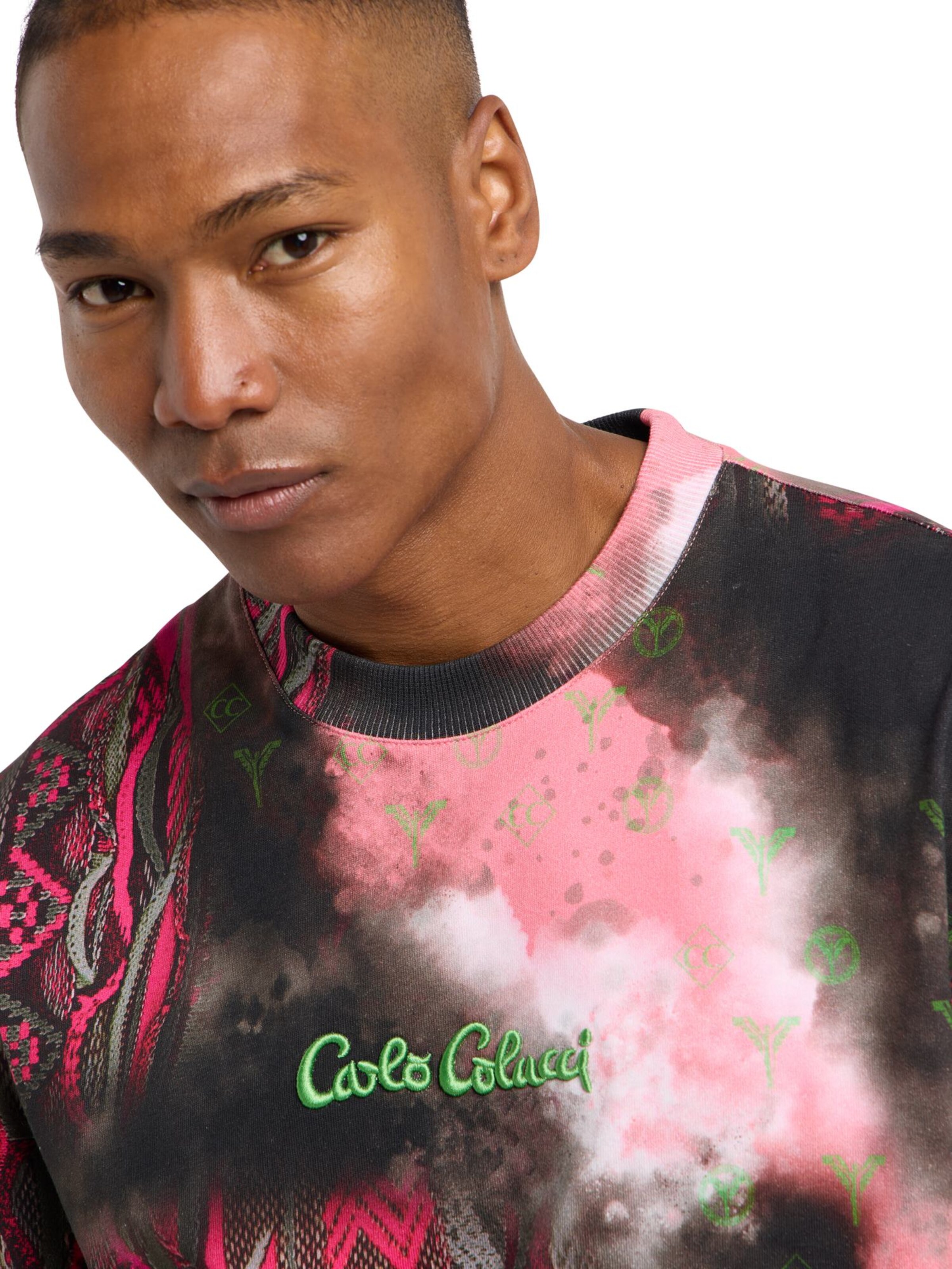 T-Shirt 'D'Inezo' Carlo Colucci en mélange de couleurs