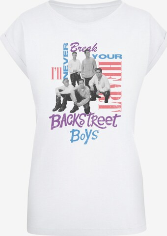 Merchcode T-Shirt 'Backstreet Boys - INBYH' in Weiß: predná strana