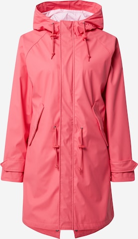 Derbe Raincoat 'Travel Friese' in Pink: front