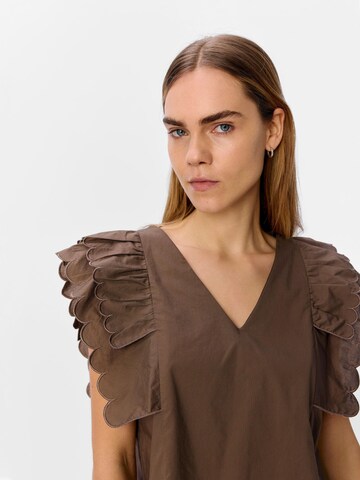 OBJECT Bluse 'OBJHope Papaya' i brun