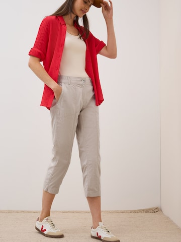 CECIL Slimfit Kalhoty 'New York' – béžová
