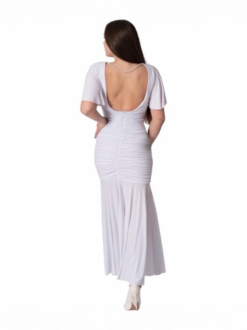 Elena Athanasiadou Avondjurk 'Dress Athenian Grace' in Wit