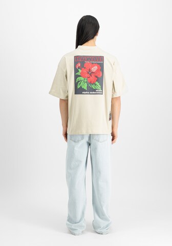 ALPHA INDUSTRIES Футболка 'Aloha Flower' в Белый