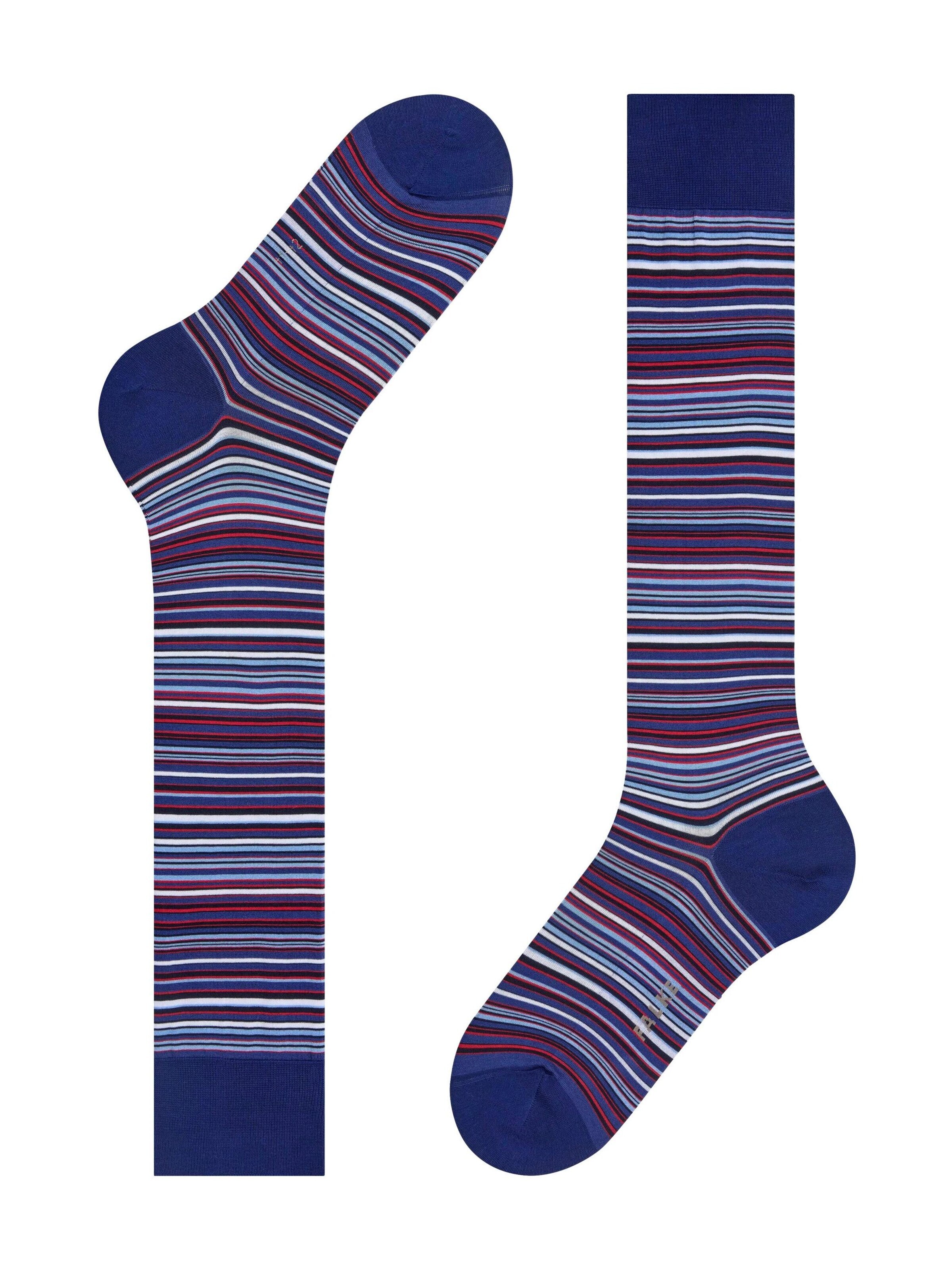 FALKE Knee High Socks 'Microblock' in Blue