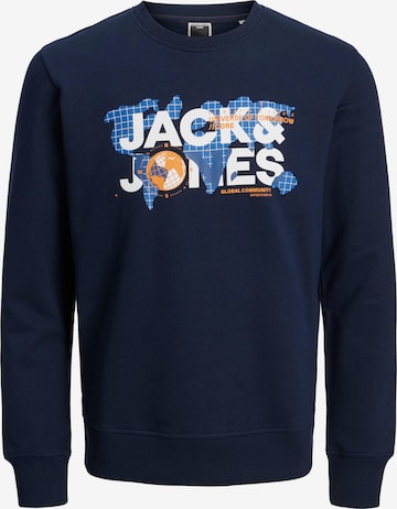 JACK & JONESSweater majica 'DUST' - plava boja: prednji dio