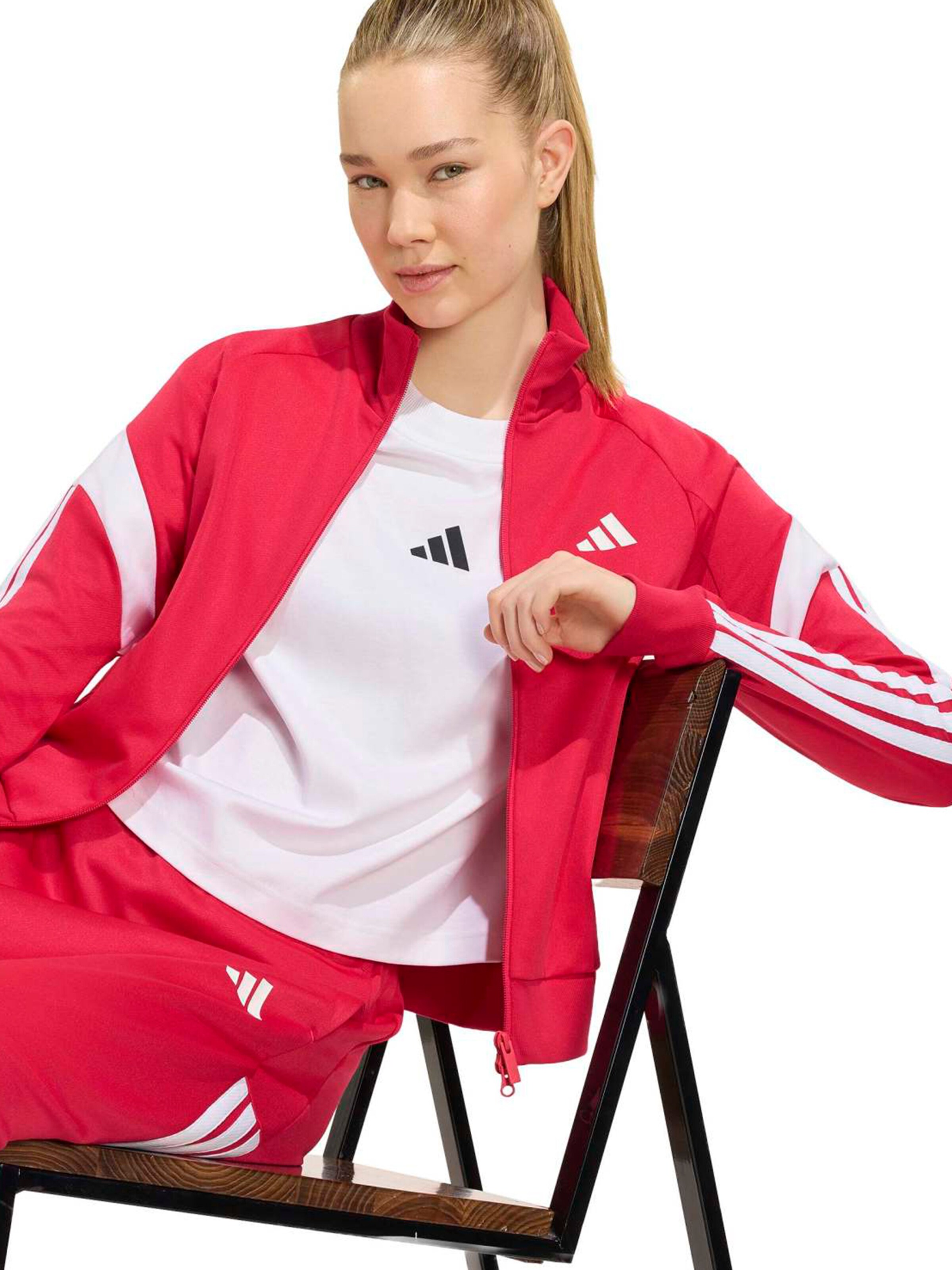 ADIDAS SPORTSWEAR Sportovní mikina 'HER' – červená