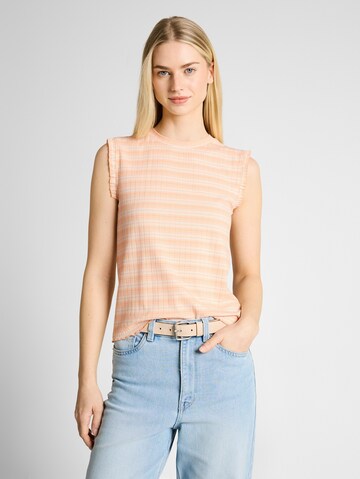 TOM TAILOR DENIM Top in Orange: front
