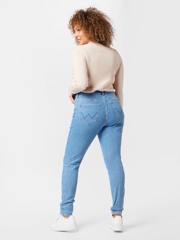 WRANGLER Skinny Jeansy w kolorze niebieski