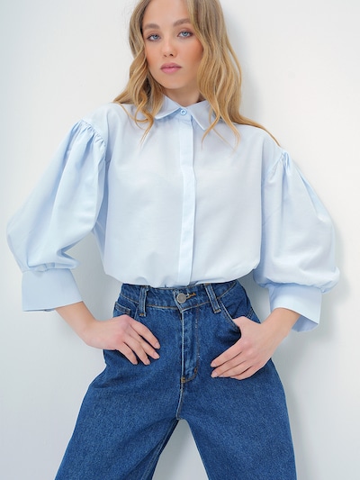 Trend Alaçatı Stili Pusero värissä taivaansininen, Tuotenäkymä