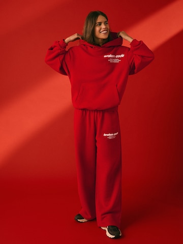 Bershka Sweatshirt i röd