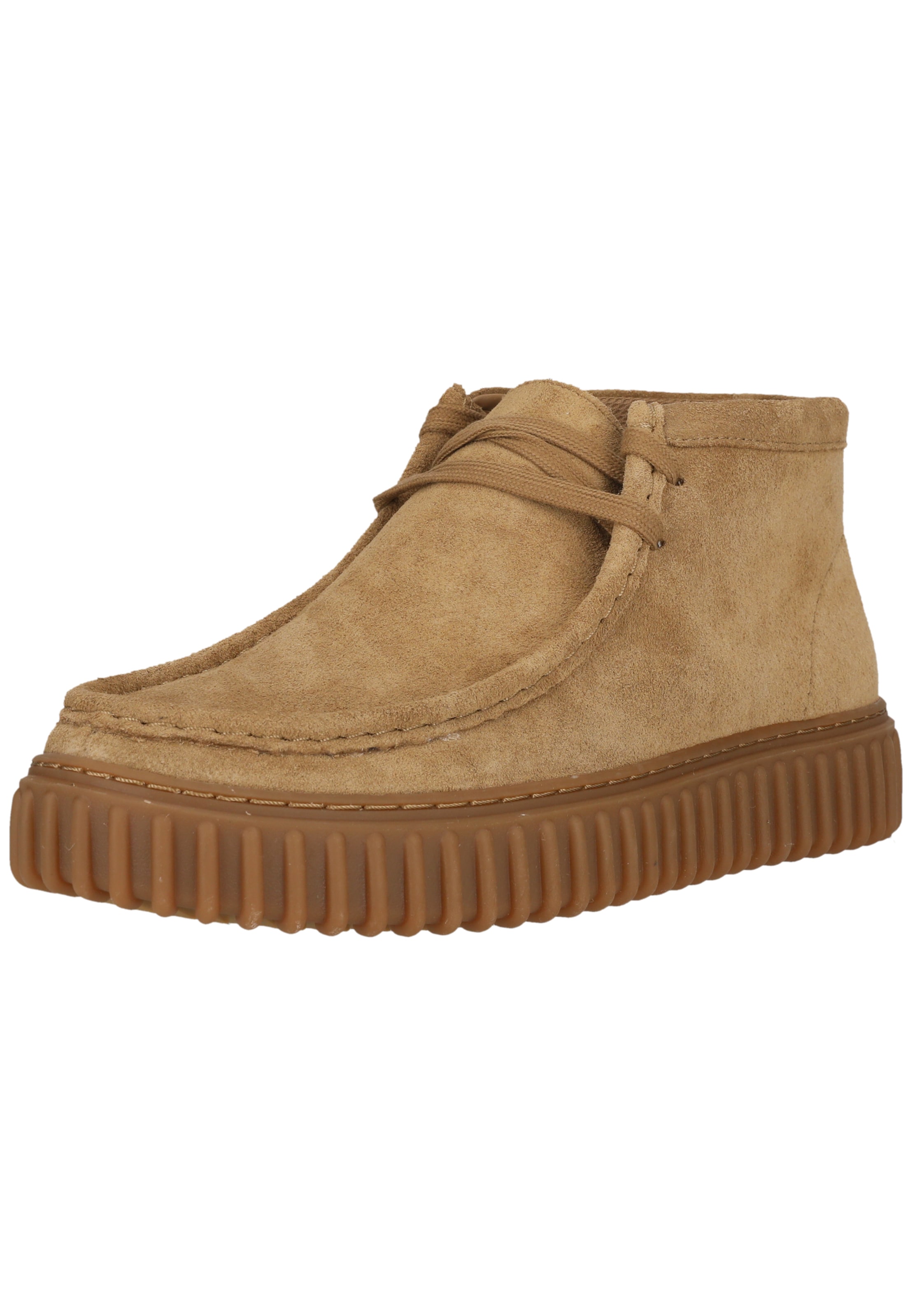 CLARKS Stiefelette 'Torhill Hi' in Braun: Vorderseite