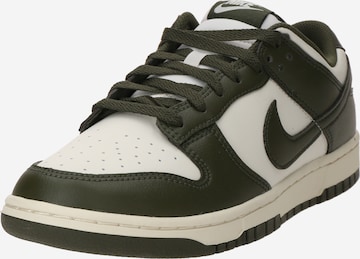 Baskets basses 'Dunk' Nike Sportswear en beige : devant