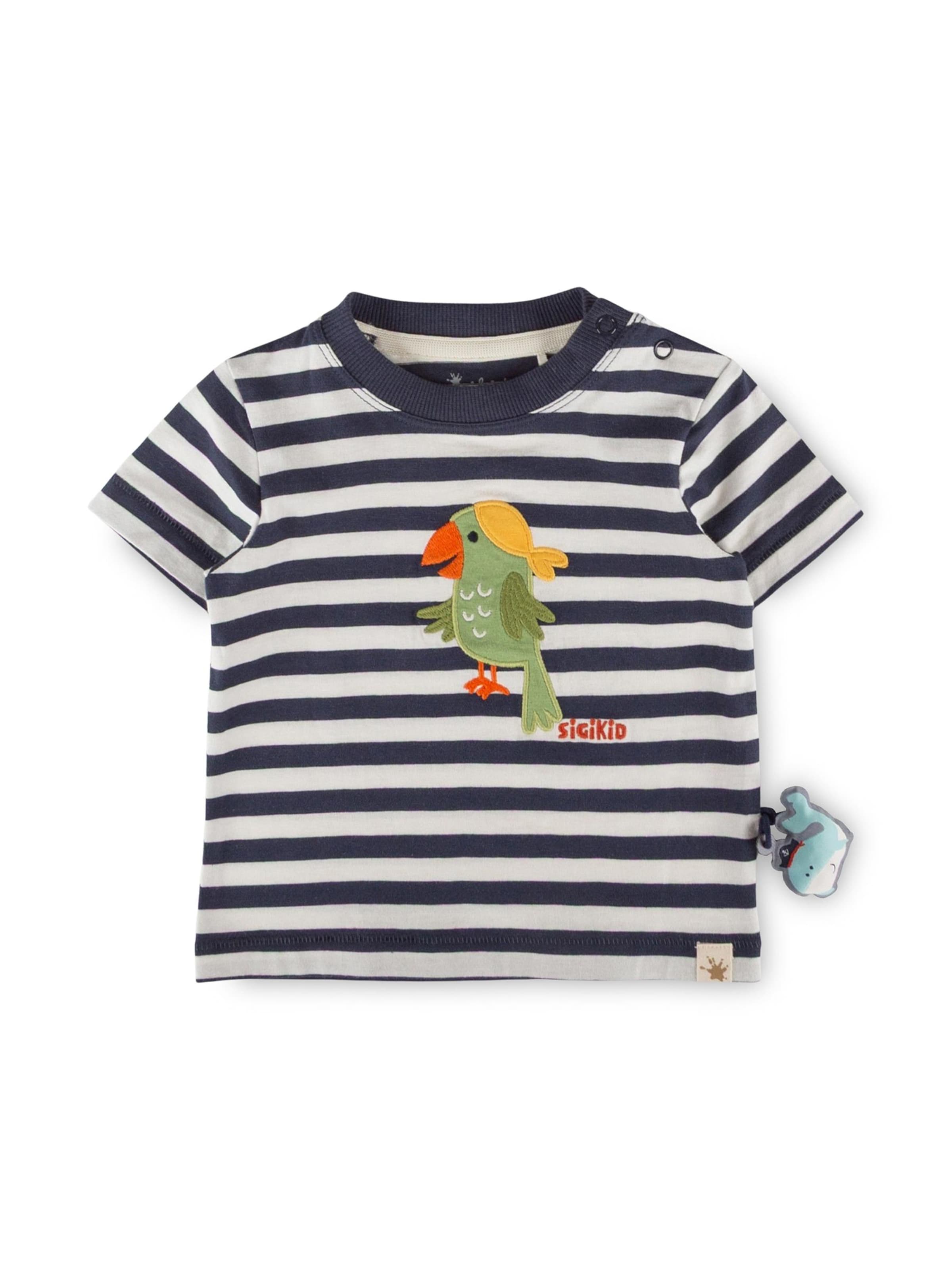 SIGIKID Shirt 'T-Shirt Happy Holiday' in 62/Regular in Blue / Green / Red / natural white, Item view