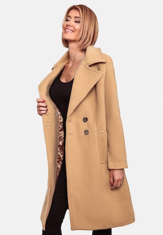 NAVAHOO Between-Seasons Coat 'Wooly' in Beige