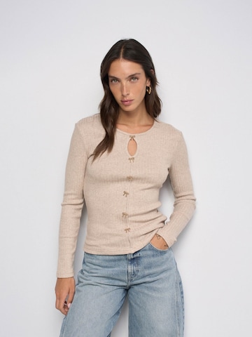 Salsa Jeans Langarm-shirts in Weiß: Vorderseite