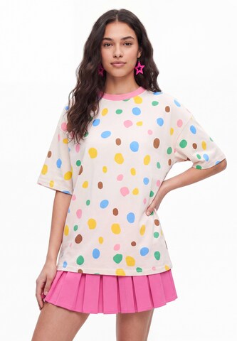 MYMO - Camisa 'Pop' em bege: frente