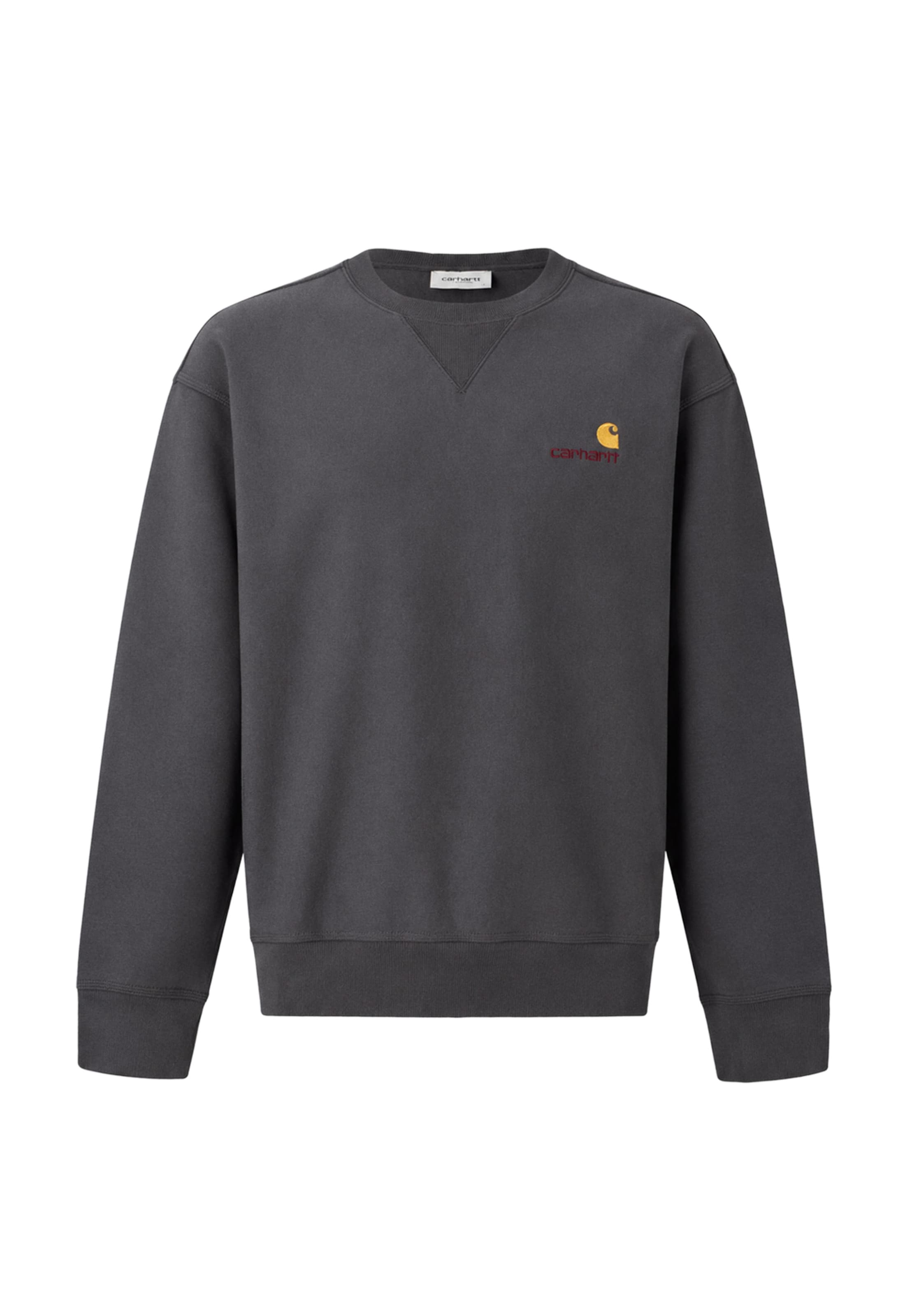 Felpa 'American Script' di Carhartt WIP in grigio: frontale